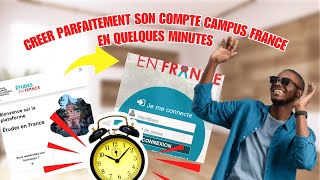 Comment Créer un Compte Campus France en Quelques Minutes  Guide Facile [upl. by Kcirtap]