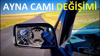 Oto ayna camı nasıl değiştirilir sökme takma  Ayna camı nasıl kesilir  Succe [upl. by Eikcaj]