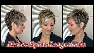 Pixie Hair Tutorial with Swept Bangs [upl. by Eirdua826]