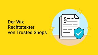 Der Wix Rechtstexter von Trusted Shops [upl. by Aronos951]