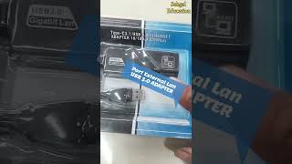 TypeC31USB 30 Ethernet  Port External Lan Usb 30 Adapter shorts tech virel unboxing [upl. by Timothee]