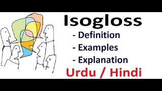 What is isogloss  Sociolinguistics  Urdu  Hindi [upl. by Ricoriki]