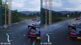 RX 550 vs GT 1030  Forza Horizon 4  900p low Benchmark [upl. by Rufe]