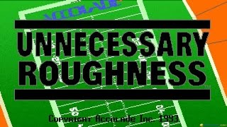 Unnecessary Roughness gameplay PC Game 1993 [upl. by Lasley]