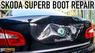 Skoda Superb dent repair amp panel paint [upl. by Maddis]