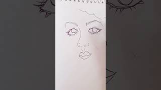 Its very easy to draw face art drawing [upl. by Pauline]