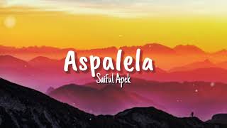 Aspalela  Saiful Apek Lyrics [upl. by Analle]