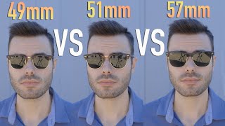 RayBan Clubmaster 49mm vs 51mm vs Oversized 57mm [upl. by Rowen]