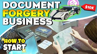 GTA Online How to Start a Document Forgery Business Get Discounted Price on Salvage Yards Vehicles [upl. by Eirehc]