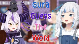 Gura Guessing The Word Game with Laplus Iroha and Calli [upl. by Hannahsohs]