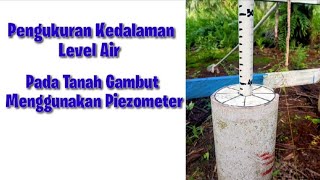 Pengukuran Level Air Menggunakan Piezometer Di Perkebunan Kelapa Sawit  Planter Hebat [upl. by Neesay]