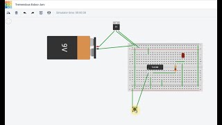 Introduction to TinkerCad Testing 7400 NAND gate with 9 V Battery 7805 Switch Breadboard LED [upl. by Amadis]