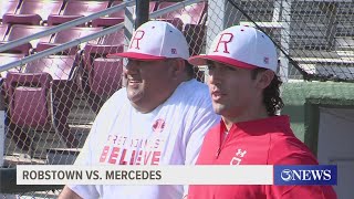 Robstown gets shutout win over Mercedes at Sinton Baseball Invitational [upl. by Holds704]