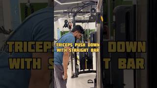 tricep pushdown gym form with rope  best tricep pushdown attachment fitnesstips [upl. by Thad]