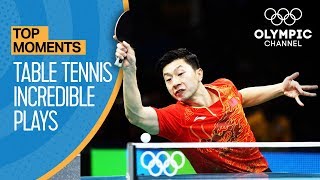 Top Crazy Table Tennis Rallies at the Olympics  Top Moments [upl. by Allina991]