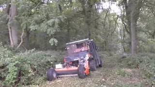 Chapman Machinery Ltd  FM150 Flail Mower with Hammer Flails tackling dense vegetation [upl. by Eniamzaj]