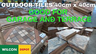 PRESYO NG CERAMIC OUTDOOR TILES 40cm X 40cm sa Wilcon San Fernando Pampanga [upl. by Mitran394]