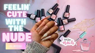 MTSSII NUDE GEL POLISH REVIEW💗 Affordable Ali Express Gel Polish Set [upl. by Ramedlaw]