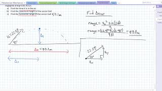 Problem Projectile Launched at an Angle on a Horizontal Surface Range Equation Problem [upl. by Tawnya]