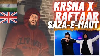 INDIAN DRILL 🤯🇮🇳 KRNA ft RAFTAAR  SazaEMaut HYPE UK 🇬🇧 REACTION [upl. by Nyleaj766]