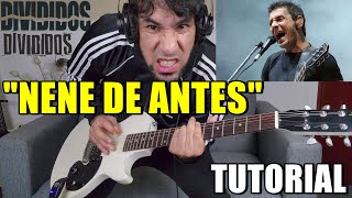 Como tocar quotNene de antesquot DIVIDIDOS Tutorial Guitarra Completo Intro Acordes Rasgueo y SOLO [upl. by Arahk821]