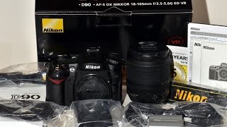 Nikon D90 VR Kit Unboxing amp Review [upl. by Winter]