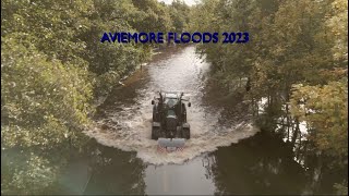 Floods Aviemore Scotland 2023 [upl. by Zilevi836]