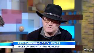 Davy Jones Dead Fellow Monkees Bandmember Micky Dolenz Remembers Jones in GMA Interview [upl. by Animar]