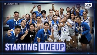 Gilas Pilipinas U18 squad on competing in the FIBA U18 Women’s Asia Cup Division B  Starting Lineup [upl. by Nangatrad]