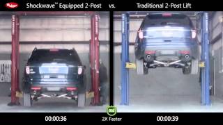 Rotary Lift Shockwave 2post Comparison Ford Explorer [upl. by Thorvald406]