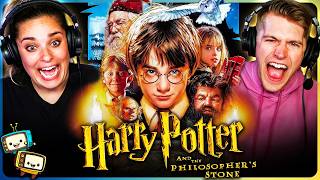 HARRY POTTER AND THE SORCERERS STONE Movie Reaction  Daniel Radcliffe Rupert Grint Emma Watson [upl. by Nosila715]