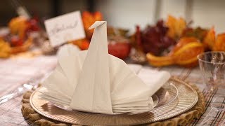 Turkey Napkin Fold [upl. by Zerla]