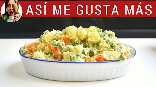 ENSALADA RUSA COMÚN Y NIVEL DIOS Ensaladilla [upl. by Ymrej]