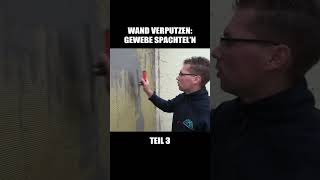 WAND VERPUTZEN  Gewebe spachteln  Teil 34 [upl. by Waterer]