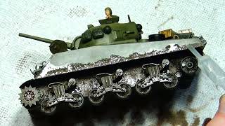 135 Sherman M4A3 Tamiya Part 3 [upl. by Lena664]