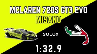 ACC McLaren 720S GT3 EVO Misano  1329 Hotlap  Setup [upl. by Seaddon]