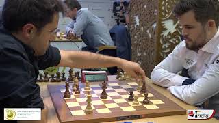 Shocking Queen Blunder  Aronian vs Carlsen  World Rapid 2019 [upl. by Hidie]