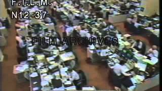 1987 Stock Market Crash stock footage  archival footage [upl. by Apgar436]