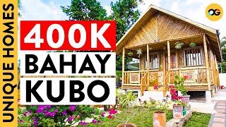 A Look In and Around This P400K Modernized Bahay Kubo  Unique Homes [upl. by Shererd]