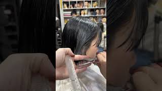 零基礎學會這款學生波波頭在家就可以給女兒剪頭發 diy hairdressing tutorial615 [upl. by Holder777]