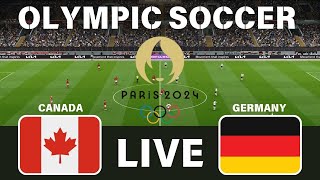 🔴 LIVE GERMANY vs CANADA  QUARTER FINAL OLYMPIC SOCCER MEN [upl. by Eadrahc]