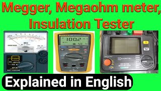 How to use megger megaohm meter IR Insulation resistance tester in English  Gen infopedia [upl. by Anastasio259]