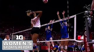 Nicklin Hames Huskers Look for Revenge vs Stanford  B1G Volleyball [upl. by Blaire530]