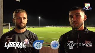 Josh Law and Callum Chettle Post Match Interview Deeping Rangers  FA Youth Cup [upl. by Tollman]