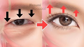 Big Eyes Exercise Fast Results  Massage to Lift Droopy Eyelids Lift Up Eyebrows Naturally [upl. by Bronk]