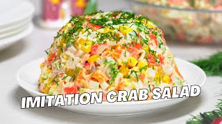 Crab Salad with Imitation Crab  Surimi Salad  Imitation Crab Salad Recipe by Always Yummy [upl. by Nivel]