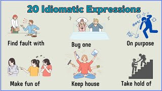 Lesson 100 Common Idiomatic Phrases with meaning and examples idiomaticexpressions [upl. by Eninnej]