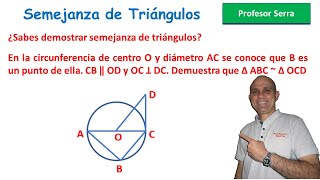 SEMEJANZA DE TRIÁNGULOS EJERCICIO 2 [upl. by Atelahs879]