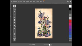 iPad app ArtStudio Pro Gridding Cross Stitch Chart Tutorial [upl. by Euh]