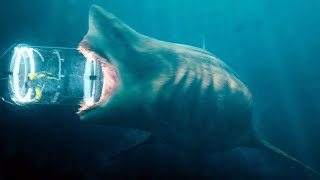 Megalodon vs Shark Cage Scene The Meg 2018 Movie Clip HD [upl. by Bettye]